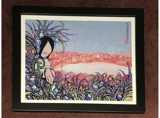 Stunning Sam Flores 'The Cities Of Lament' Signed Framed & Matted (g246)