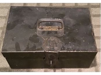 Vintage Tin Security Box (g155)