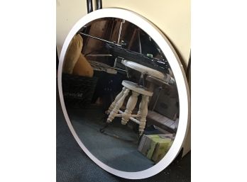 Decorative Round VanityWall Mirror White  (g165)