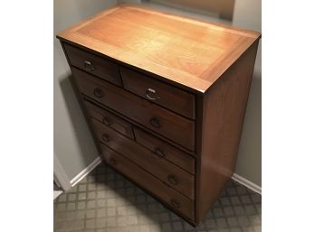 Sold Oak 7 Draw Mens Dresser (g162)