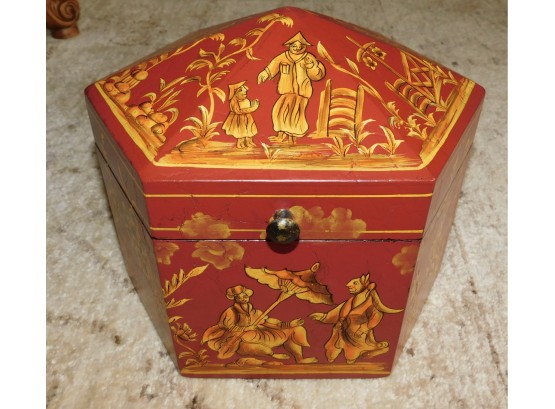 Oriental Decorative Box Hand Painted