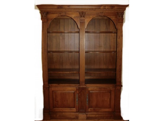 Ethan Allen Double Arch Bookcase/ Display Cabinet