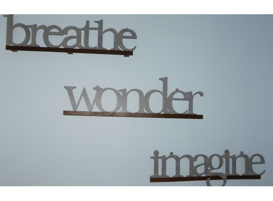 Breath Wonder Imagine Wall Hanging Signs