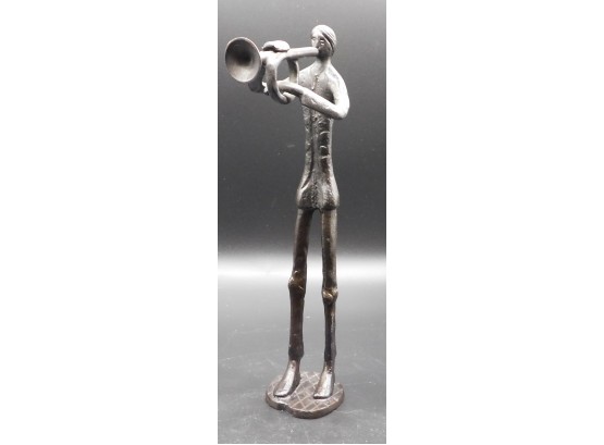 Sculpture Statue Man With Trumpet