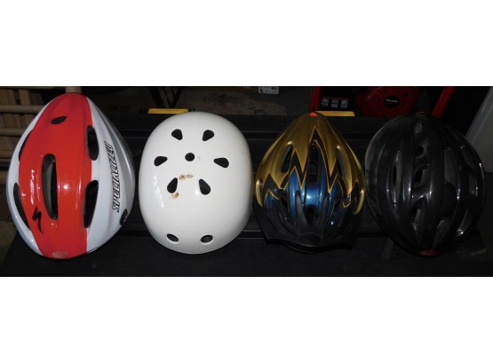 Bundle Of Four Bike Helmets