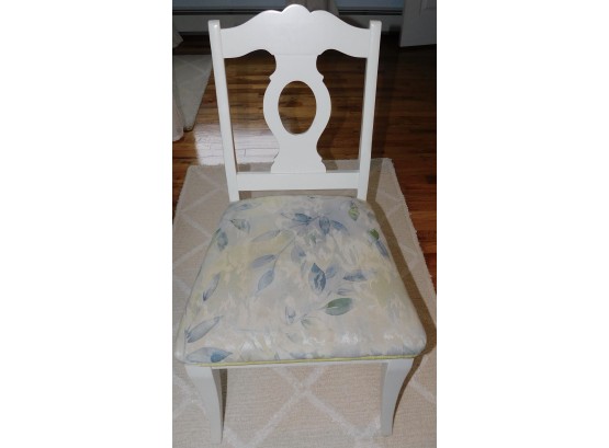 Lea Industries White Floral Desk Chair