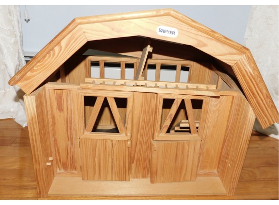 Breyer Deluxe Two Stable Wooden Loft Barn Large Wood Display Set