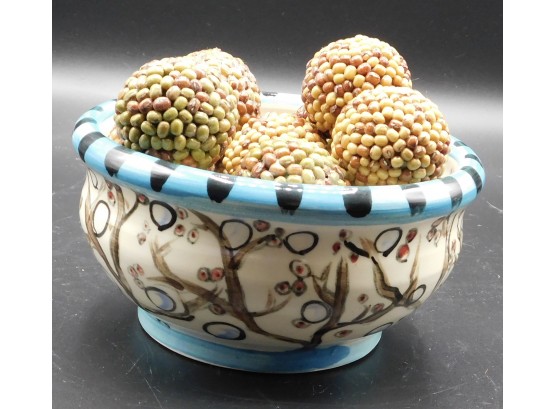 Pamela Smith Hand Painted Ceramic Bowl
