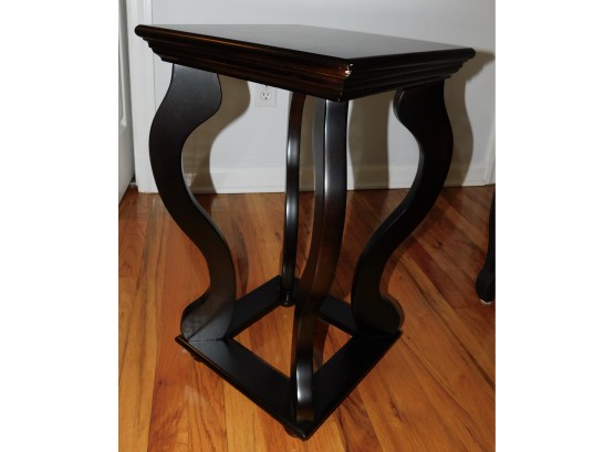 Stylish Uniquely Finished Square Pedestal Side Table