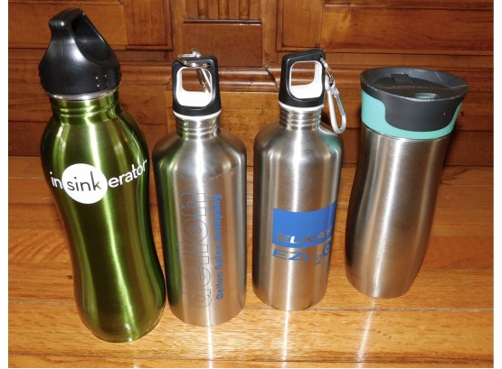 Lot Of 4 Drinking Flasks
