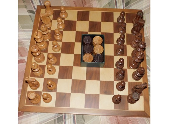 Wood Chess Board/ Checkers