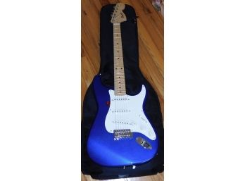 2004 Blue Squire Stratocaster Made By Fender (serial Number CY04022657)