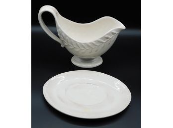 They Cellar Gravy Boat And Plate