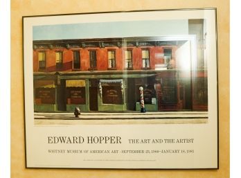 'early Sunday Morning' -1930 - Artist: Edward Hopper -  Framed Print - 32x40 (0506)