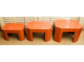 MCM 3 Charming Nesting Tables - Biggest Table Dimensions  15 X 23 X16 (0500)