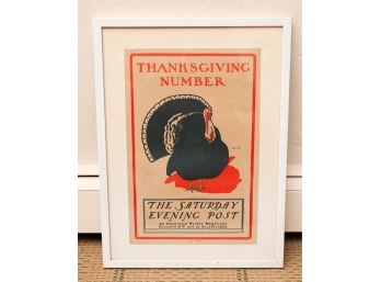 Framed Poster-Thanksgiving Number-The Saturday Evening Post-an Illustrated Weekly Magazine - 23x17 (0704)
