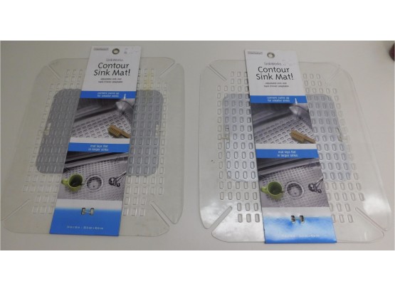 Sink Works Set Of 2 Silicone Sink Mats New