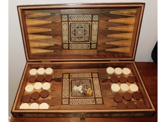 Inlay Backgammon Set Made In Turkey