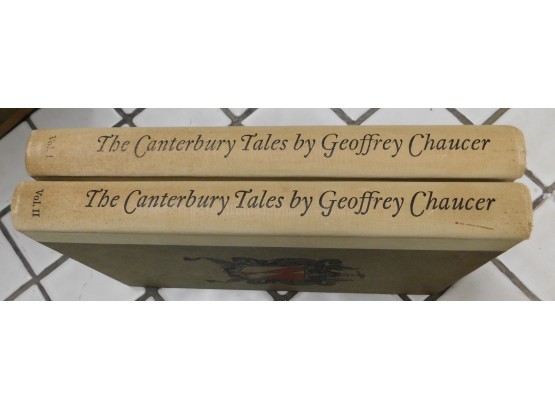 Vintage Volume 1 And 2 The Cantabury Tales By Geoffrey Chaucer Book