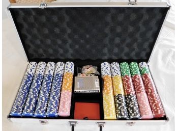 Deluxe Poker Chip Set With Case
