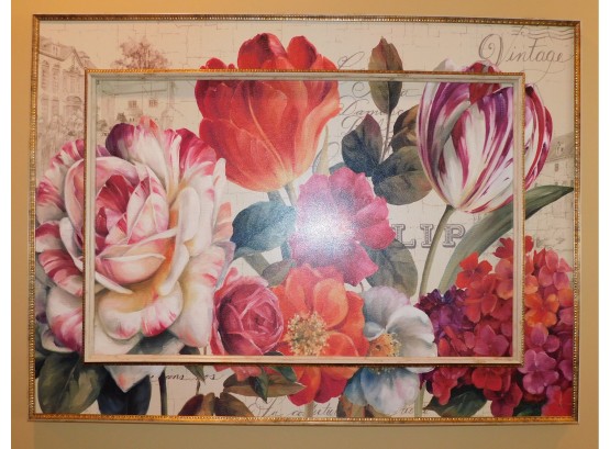 Large Lisa Audit Floral Painting (222)