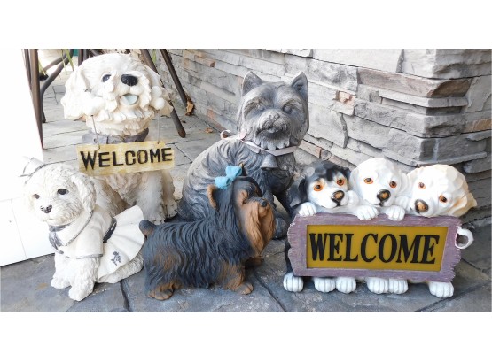 Assorted Outdoor Dog Statues (3013)