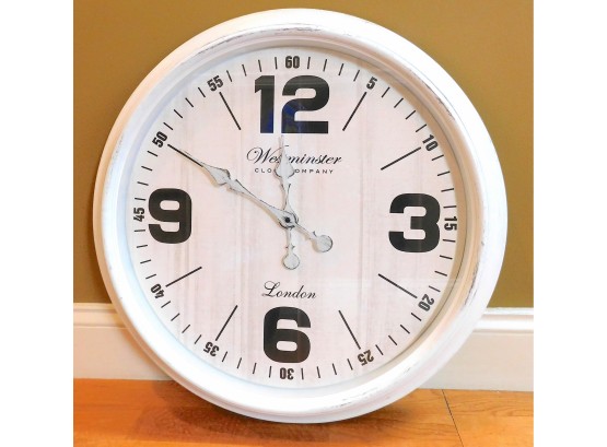 Westminster White Wall Clock, 24' (152)