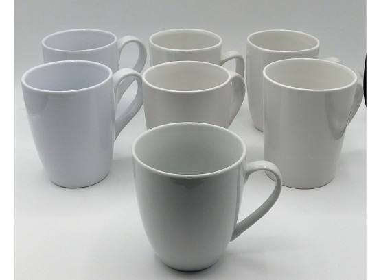 Assorted White Coffee Mugs, 9 (3005)