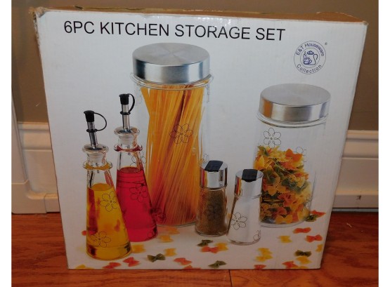 E&T Housewares Collection 6PC Kitchen Storage Set New In Box (259)