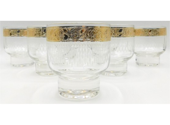 Gold Trim Short Whisky Glasses, 7 (159)