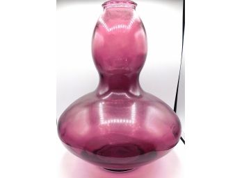Home Goods Large Purple Glass Vase, 17' (141)