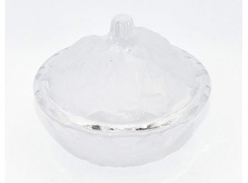 Frosted Glass Candy Dish With Lid (200)