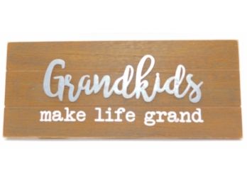 Hobby Lobby 'grandkids Make Life Grand' Wood Plaque (202)