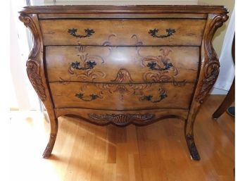 Vintage Style Bombe 3 Draw Dresser Carved Accents  (206)