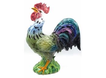 Hand Painted Rooster Made In Italy Numbered 343/41, 15' (140)