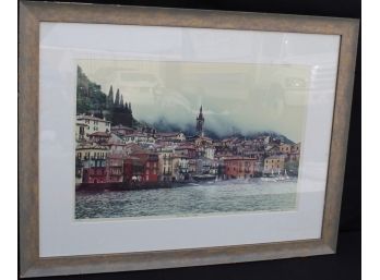 Lithograph 'After The Rain,  - Italy',  Signed By Barbara Sandson Framed & Matted