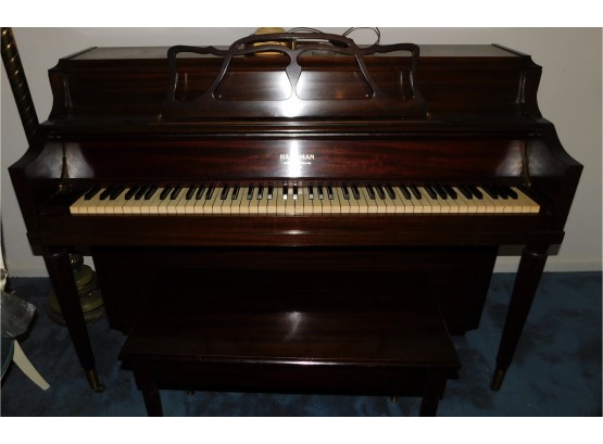 Upright Hardman Peck And Co Piano With Bench