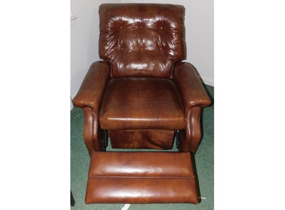 Brown Leather Mechanical Recliner