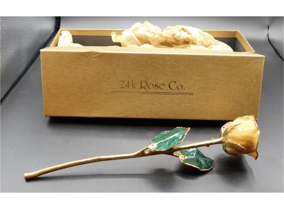 24k Rose Co Gold Preserved Rose