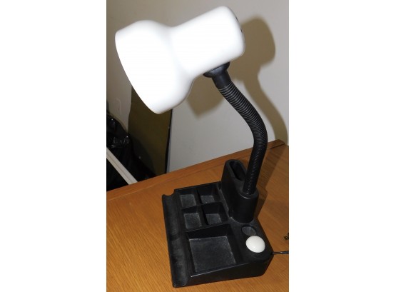 Gooseneck Desk Lamp With Organizer