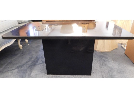 Stylish Solid Black Marble Custom Coffee Table