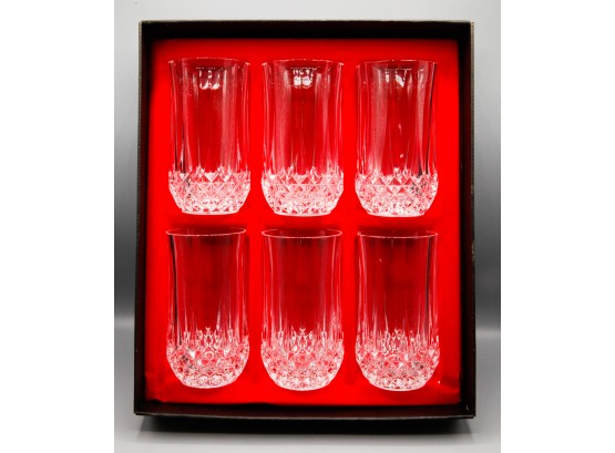 Lot Of 6 Cristal D'arques Longchamp 36 CL Glasses - Made In France - In Original Box (0330)