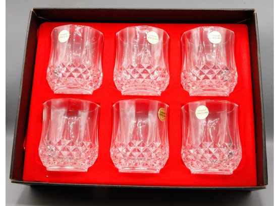Lot Of 6 Cristal D'arques Longchamp Glasses - 32 Cl  - Made In France - In Original Box (0320)