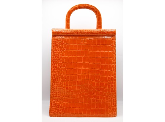 Stylish VIENNA SUSANNE KITZ   K'TZ Alligator Inspired Hand Bag - (0437)