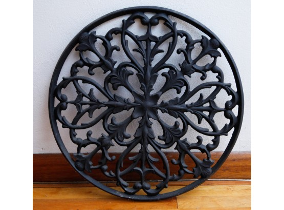 Round Metal Wall Decor - Blacksmith Wrought Iron Designs (0497)
