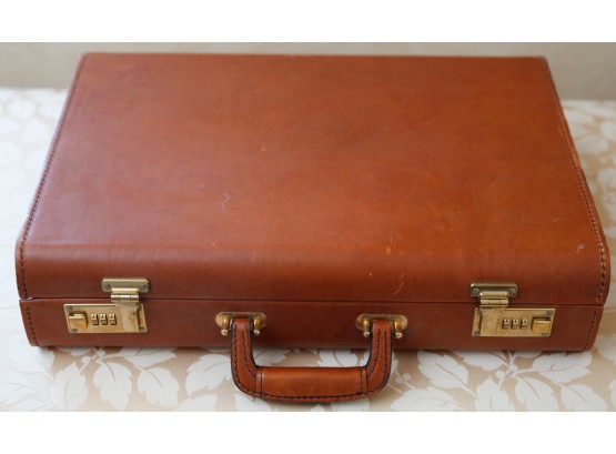 Retro Leather Suitcase/briefcase  - (0541)