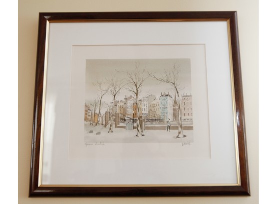 GEORGES DAMIN SCENIC FRANCE  Framed And Matted Print - 15x14 (0353)