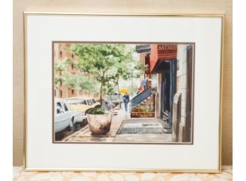Scenic Keith Hoffman Signed Watercolor Framed And Matted Art -   - 16x20 (0456)