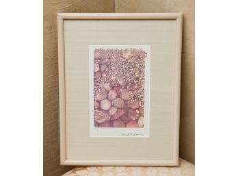 Framed And Matted Art -  Stone On The Beach - Signed By Charlotte Bloom()