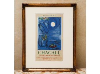 Marc Chagall 'Saint Jean Cap Ferrat' Mourlot Poster Offset Lithograph '- 15x12 (0462)
